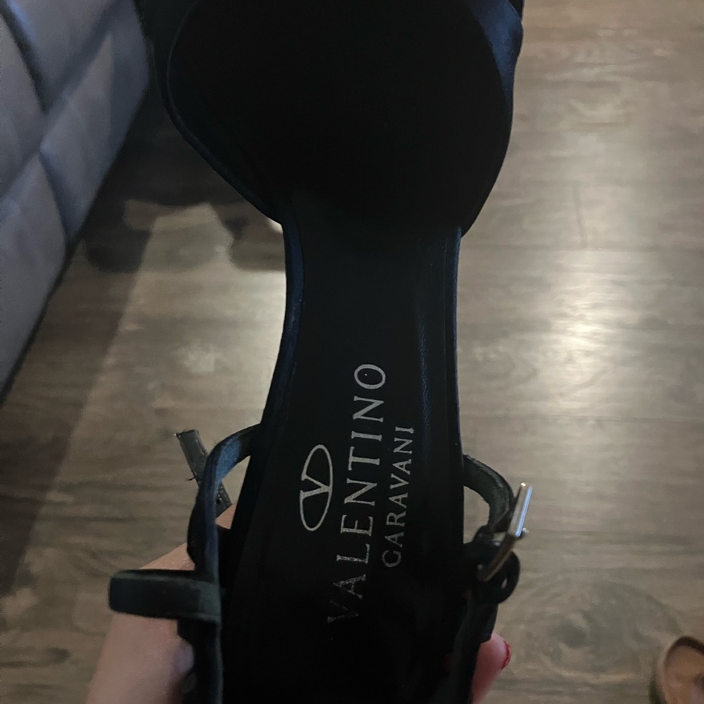 Valentino Elegant Black Sandals shoes